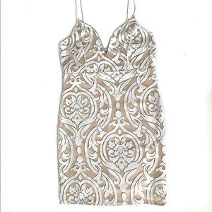 Charlotte Russe White Lace Mini Dress
